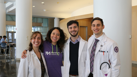 Group of young medical students representing the group Hermanos y Hermanas